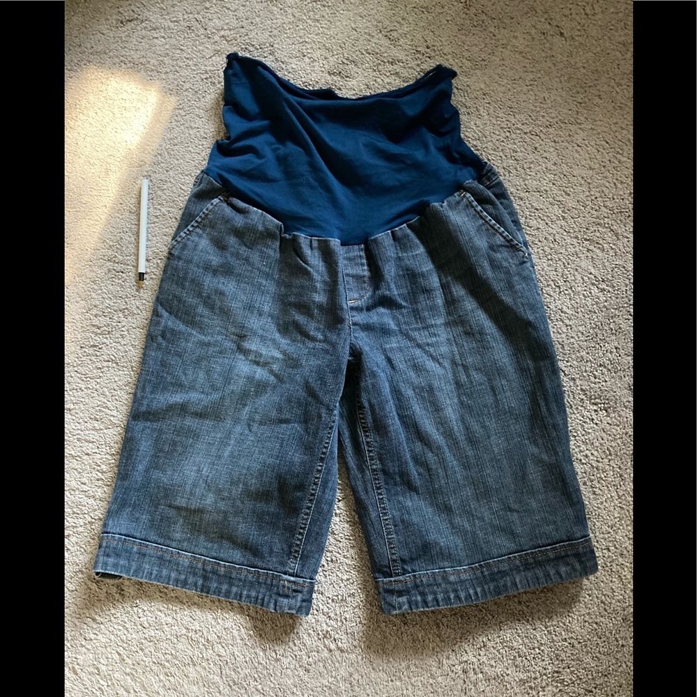 Maternity denim Bermuda shorts-American Star